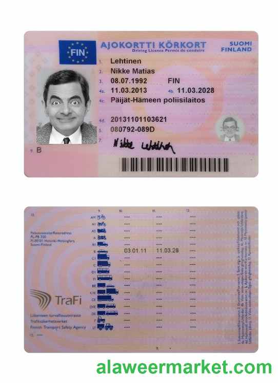 Finland driving license 2013-present